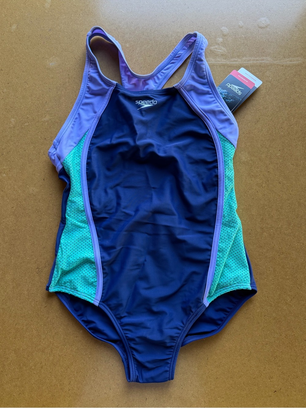 Speedo NEW Girls One Piece Competition Swim Suit Size 14 #260071